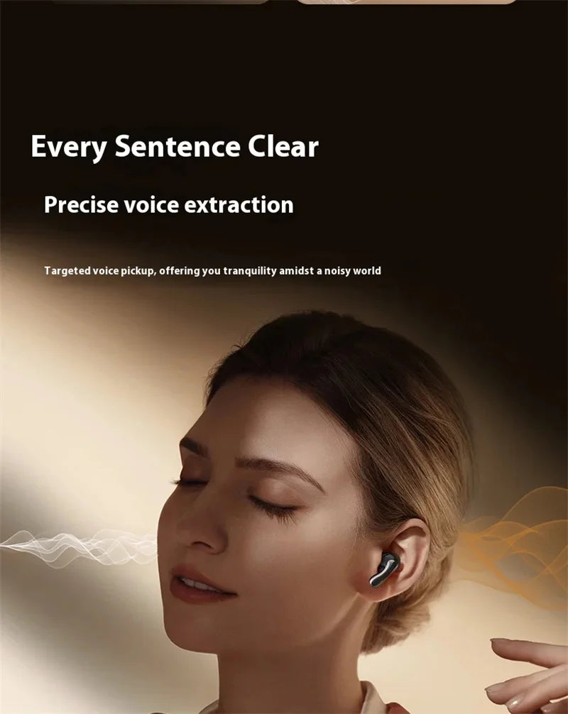 YAMAHA New Wireless Bluetooth Earphones Digital Display Call Intelligent Noise Reduction Stereo Head - Gallery image 8