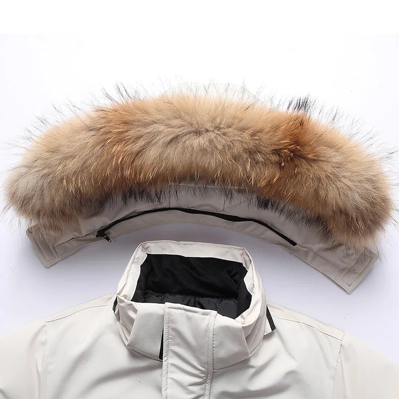 Winter Down Jacket Men - Usage Context Display