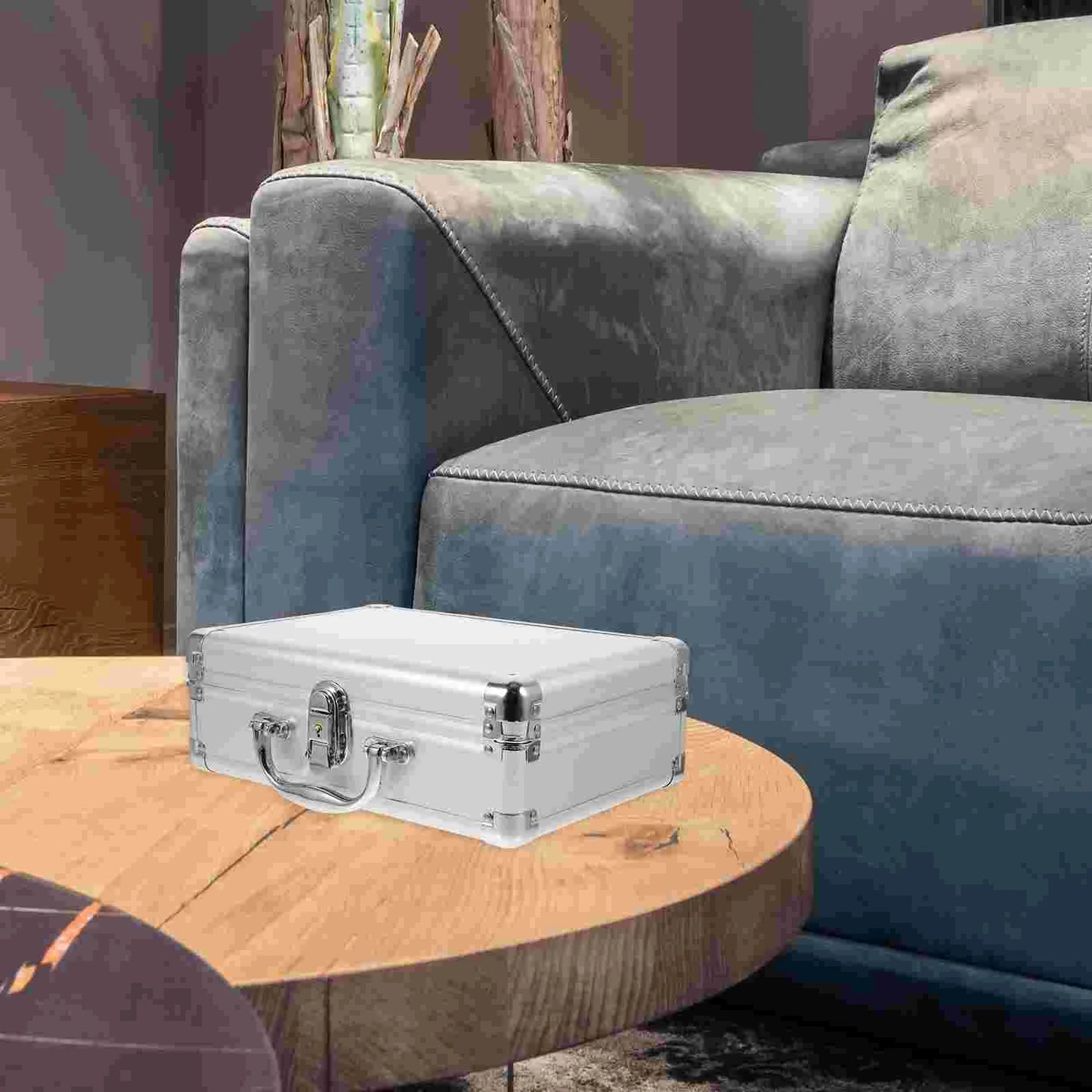 Aluminum Alloy Briefcase for Men Small Tool Chest Padded Portable Case Reinforced Structure Convenie - Gallery image 6