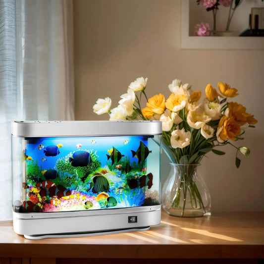 Desktop Aquarium Fish Tank Decorative Light Usb Dynamic Fish Tank Decorative Lig - Main View