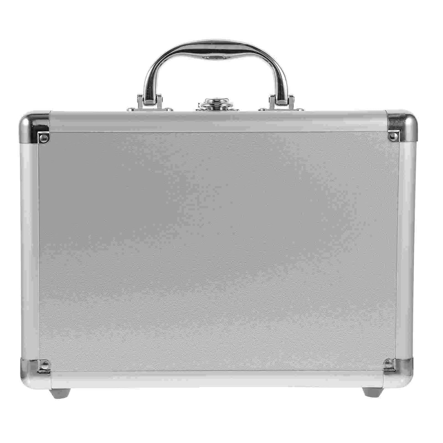 Aluminum Alloy Briefcase for Men Small Tool Chest Padded Portable Case Reinforced Structure Convenie