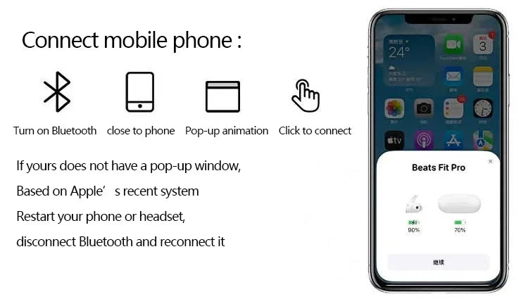 Beats Fit Pro True Wireless Noise Canceling Bluetooth Headphones In-Ear Sports High-Quality Magic So - Gallery image 13