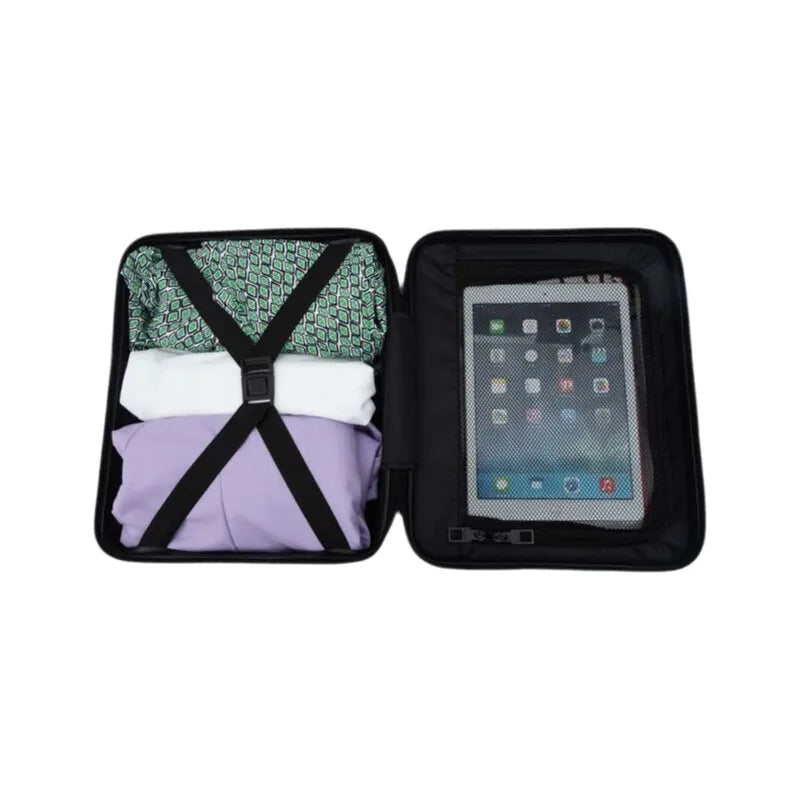 Carry On Luggage Small Cabin Suitcase Hard Shell Durable Lightweight Trolley Case Accessory Bag Wate - Gallery image 8