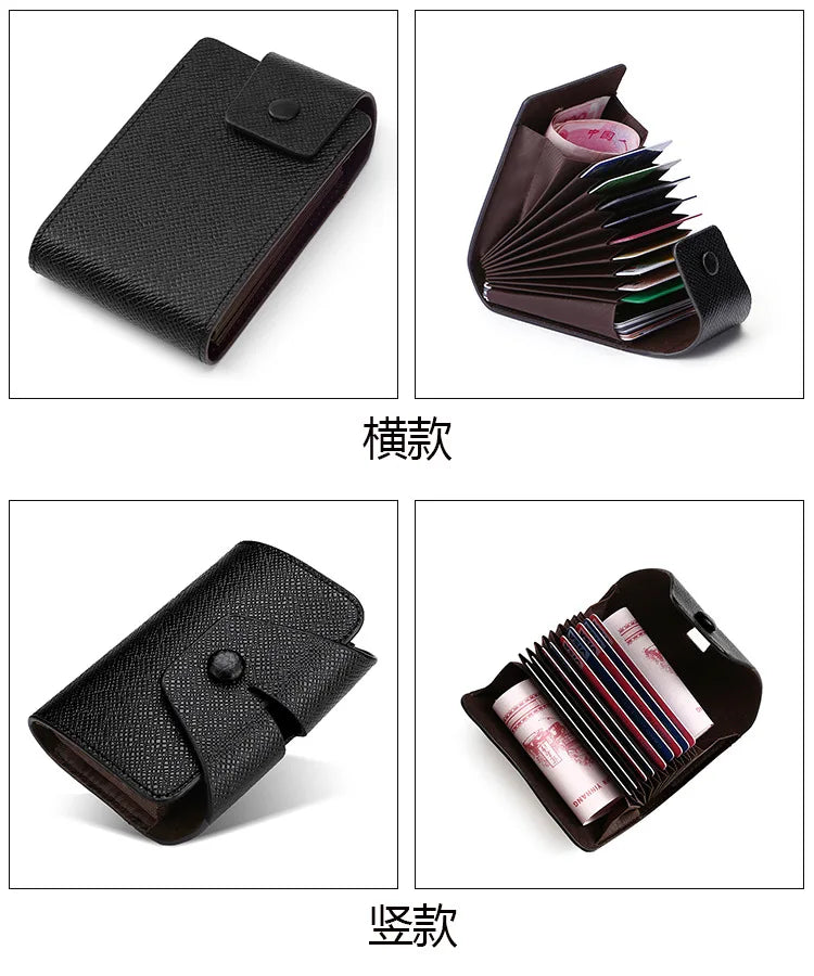 Men Credit Card Holder Leather Purse for Cards Case Wallet for