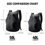 Likros Motorcycle Backpack Waterproof Foldable Helmet Backpack Men Travel Backpa - Side View