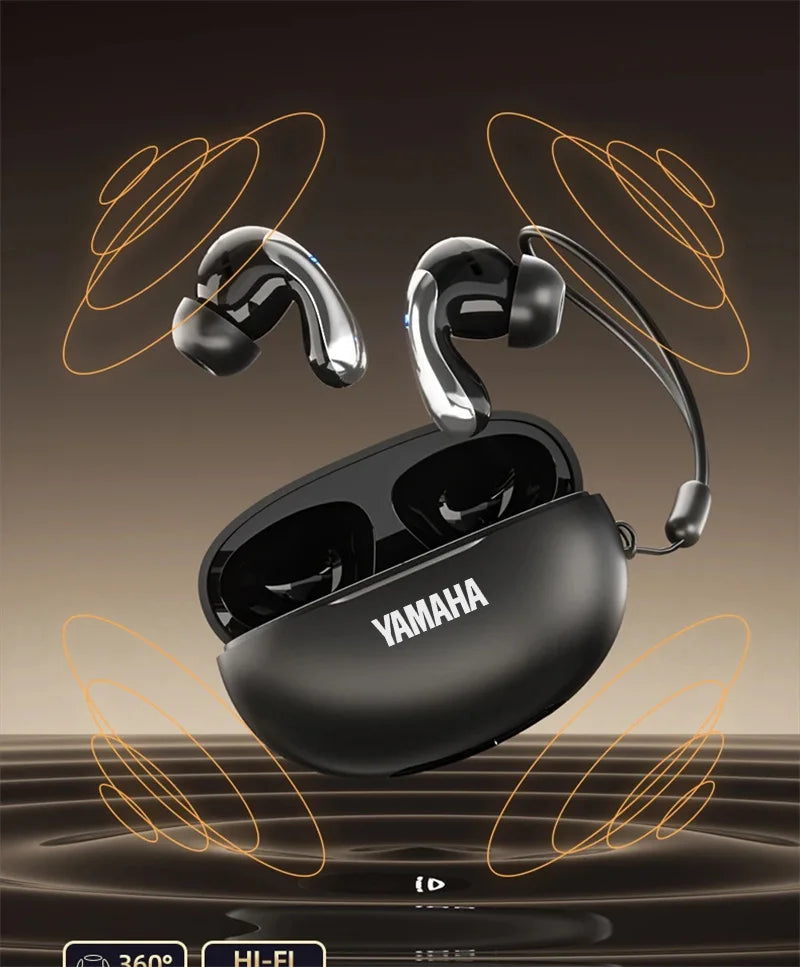 YAMAHA New Wireless Bluetooth Earphones Digital Display Call
