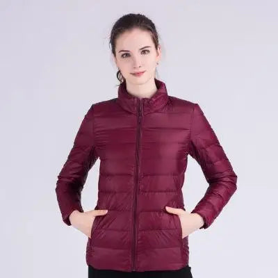 New Autumn Winter Women Ultra Light White Duck Down Jackets Candy Color Slim Short Design Warm Down  - Gallery image 10