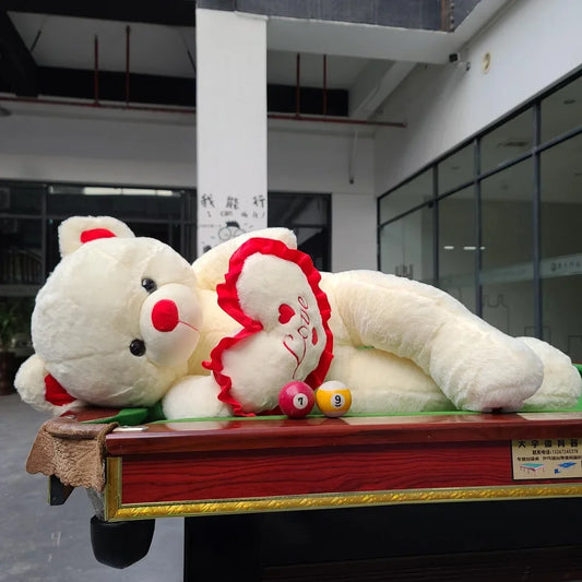 80/100Cm Big LOVE Plush Toy Bear Giant Stuffed Animals Birthday Gifts  - Front View