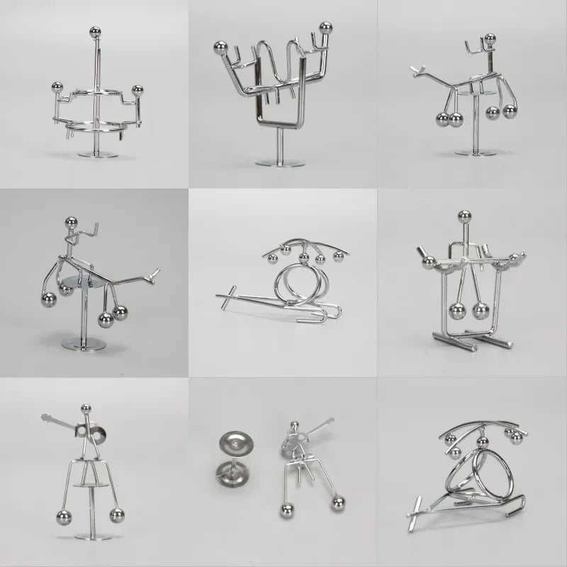 Stainless Steel Balance Ball Toy Creative Pendulum Cradle Iron Man