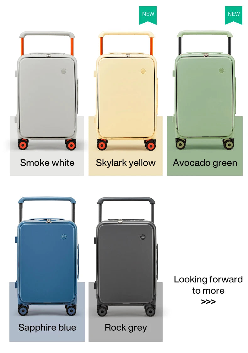 Mixi 2024 New Design Wide Handle Suitcase Men Carry-On Luggage Women Travel Trolley Case 20 Inch Cab - Gallery image 10