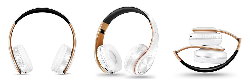 HIFI Stereo Earphones Bluetooth Headphone Music FM and Support SD