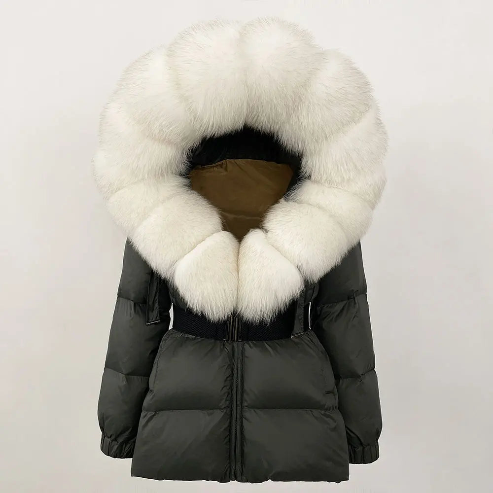 OFTBUY 2025 Winter Clothing Puffer Jacket Women Real Fox Fur Hooded Thick Warm 90% White Duck Down C - Gallery image 33
