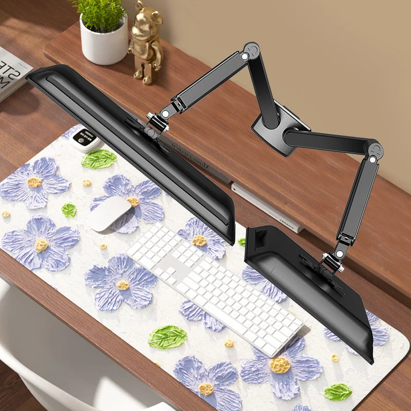 Dual Monitor Desk Mount up to 32 inches Screens Height Adjustable Monitor Stand, Heavy Duty Arm,VESA 75x75mm or 100x100mm,...