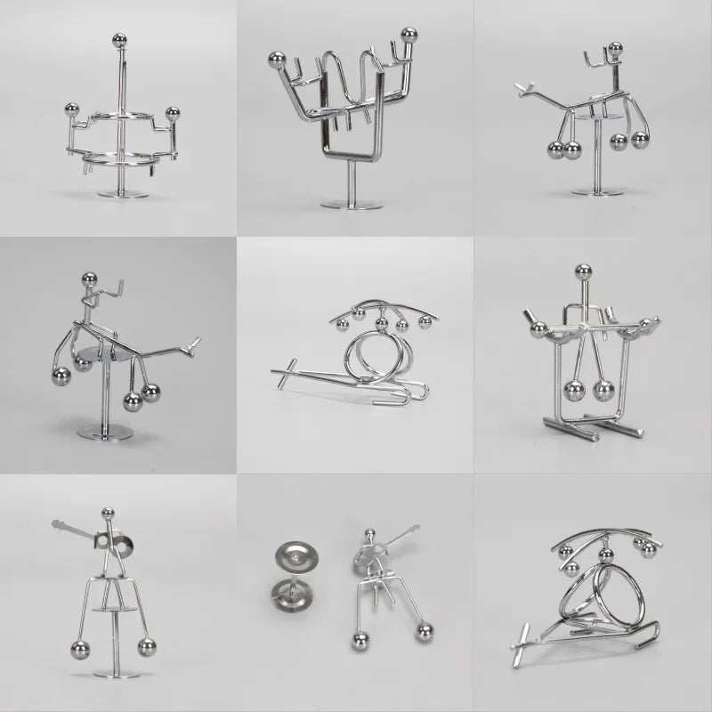 Stainless Steel Balance Ball Toy Creative Pendulum Cradle Iron Man