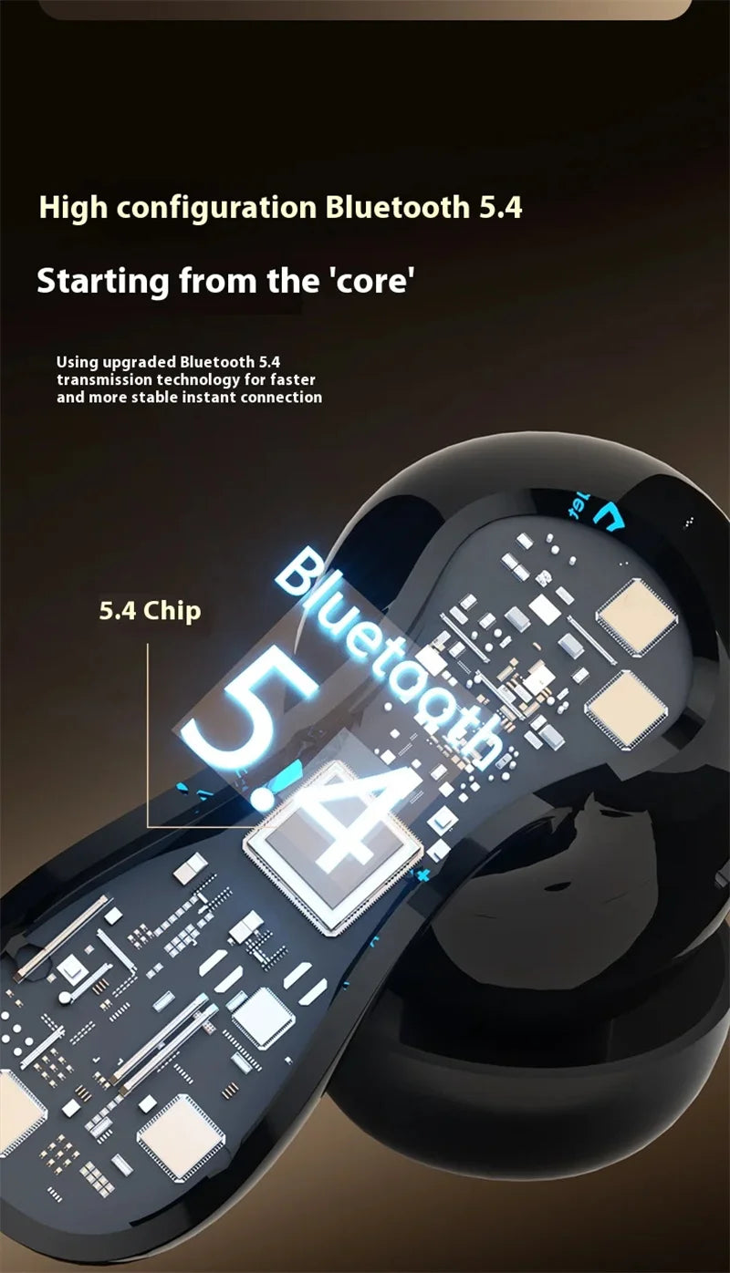 YAMAHA New Wireless Bluetooth Earphones Digital Display Call