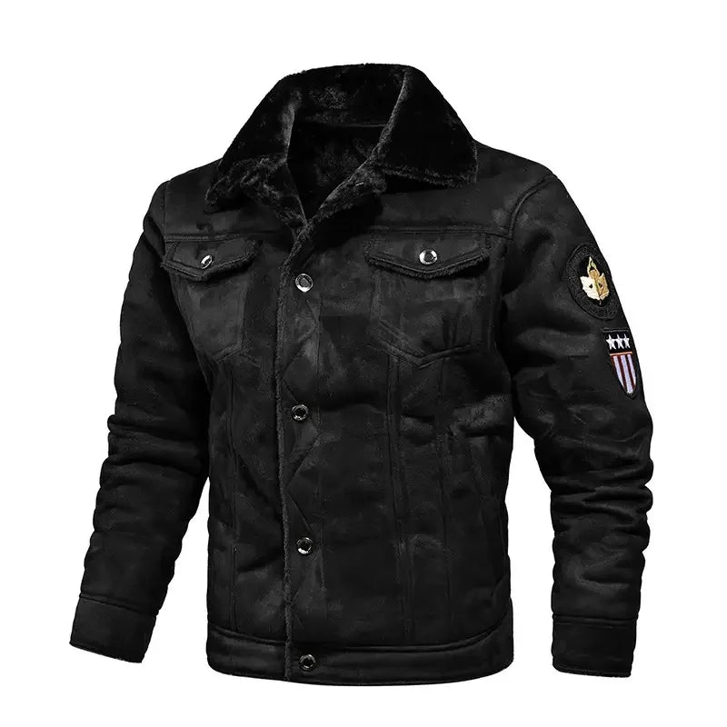 2023 Pu Jacket Men Thick Warm Military Bomber Tactical Leather Jackets - Main View