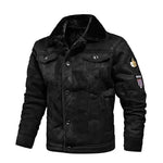 2023 Pu Jacket Men Thick Warm Military Bomber Tactical Leather Jackets - Main View