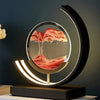Moving Sand Art Picture In Motion, 3D Sand Lamp Round Sand Picture Lamp 3 Colors - Main View