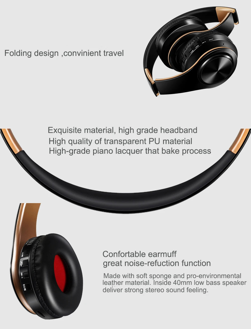 HIFI Bluetooth Earphones - FM SD Card Music Stereo Headset Xiaomi - Product Details