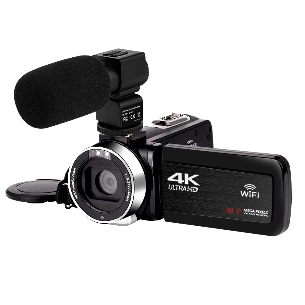 Full 4K Camcorder Professional YouTuber Digital Video Cameras Live