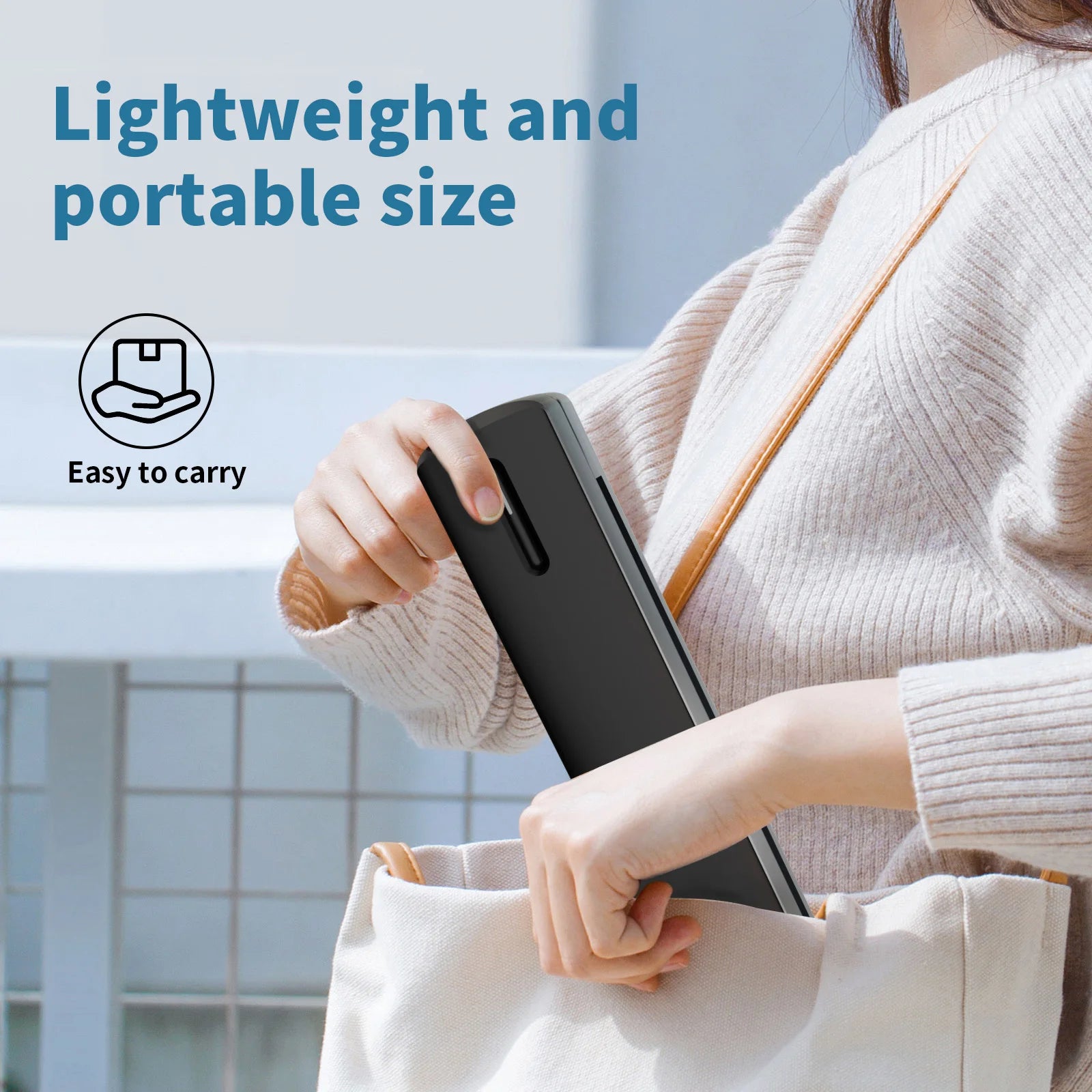 Portable Thermal Printer A4 - Wireless Inkless 300DPI - Close-up View