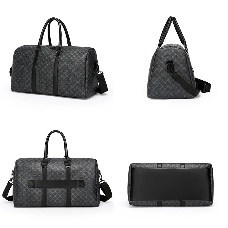 Men’s Black Traveling Bag Large Capacity Business Travel Luggage Bag