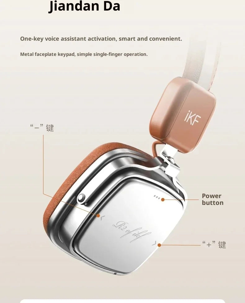 IKF R2 Retro Wireless Headphones Stereo Bass Sport Noise Reduction