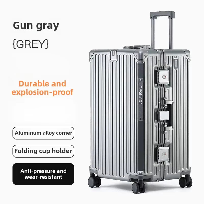 COLENARA High-quality 26"29"32-inch Luggage Large-capacity Trolley Case Aluminum Frame Combination B - Gallery image 11