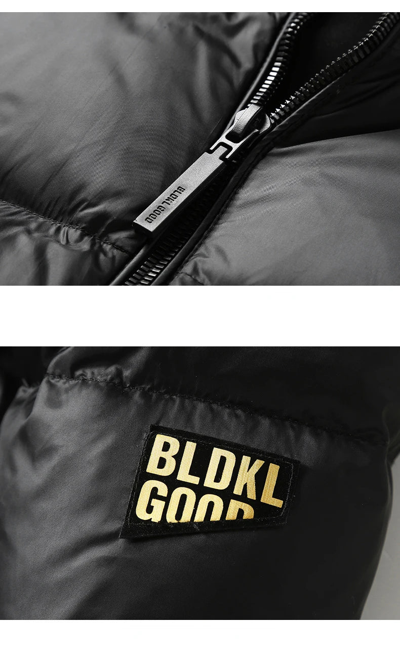 2024 Winter Goose Down Coat Men's Luxury Glossy Black Gold Long Down Jacket Women's Fashion Waterpro - Gallery image 10