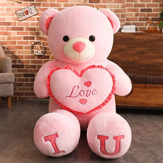 80/100Cm Big LOVE Plush Toy Bear Giant Stuffed Animals Birthday Gifts  - Usage View