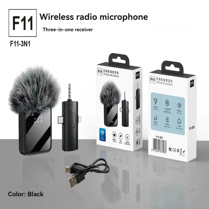 Wireless Lavalier Microphone for Camera,iPhone,Android,Microphone Reverb Sound Video Recording Podcast Noise Reduction Clip mic - Product Image 12