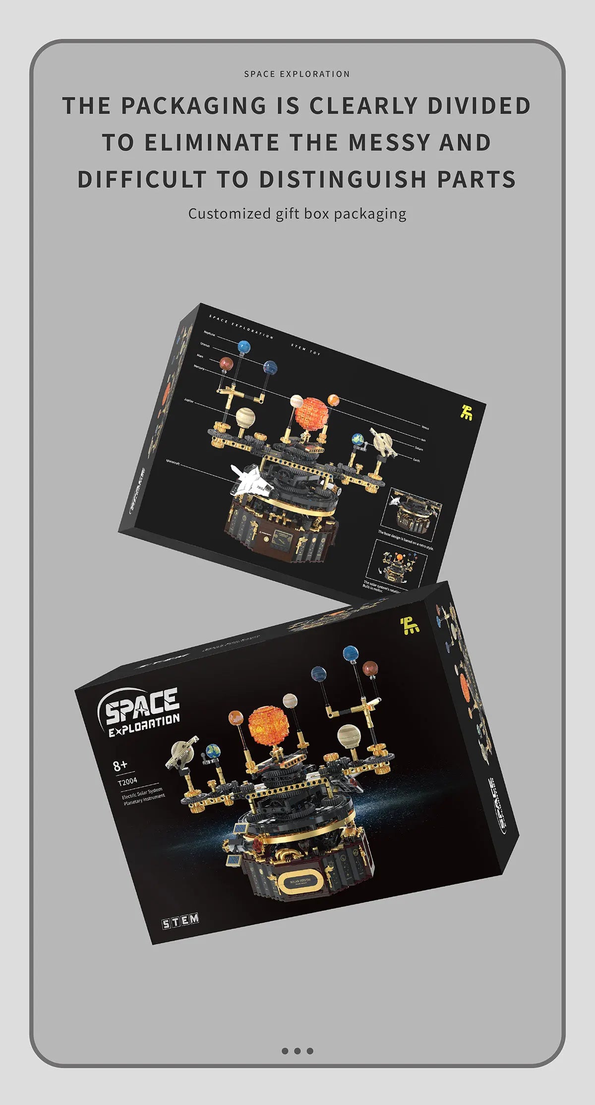 STEM Electric Rotating Universe Electric Solar System Light Building Blocks Sun Earth Model Space Sc - Gallery image 16