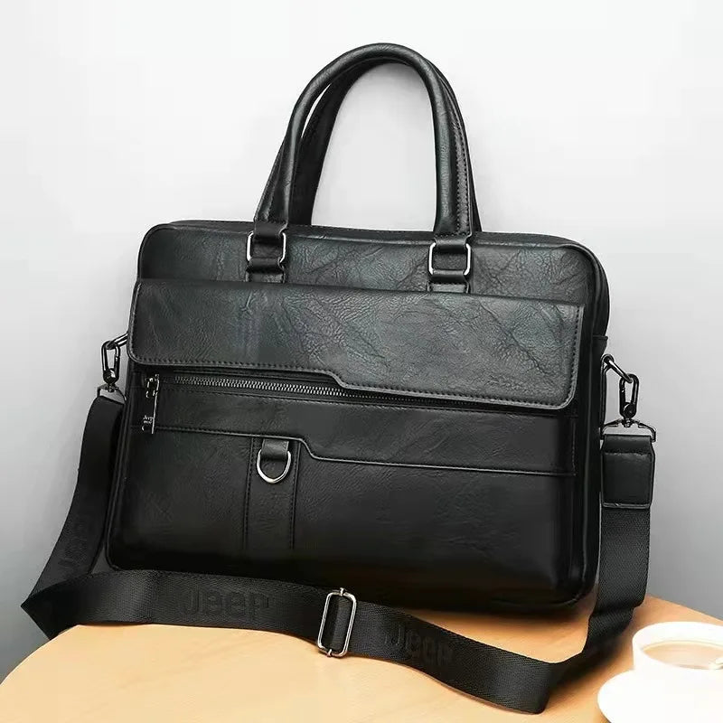 Luxury Brand Business Briefcase Men Leather Handbag For Man