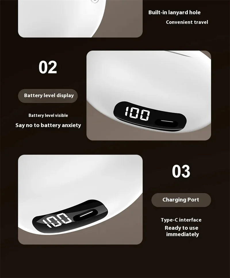 YAMAHA New Wireless Bluetooth Earphones Digital Display Call