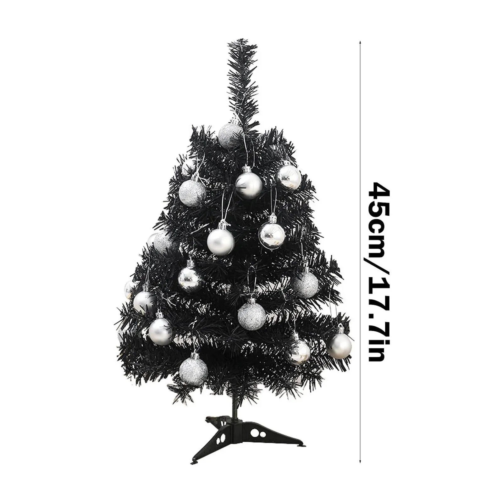 Christmas Tree, Lighted Tabletop Artificial Xmas Tree, Small Tree Ligh - Detail View