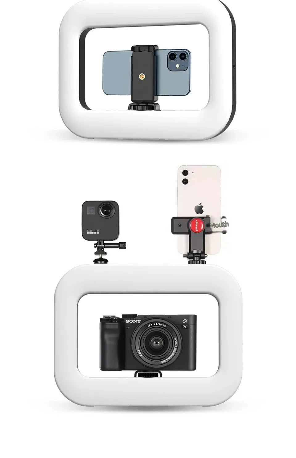 New Handheld Ring LED Rechargeable Fill light Mobile Phone Live