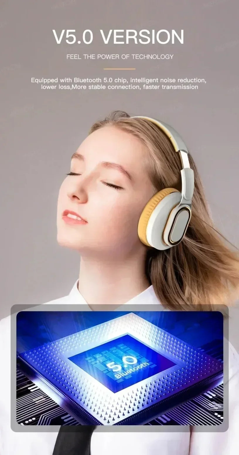 H7 Tv Bluetooth Headphone Wireless Headphone With USB Adaptor Headset Noise Cancelling Stereo Bass E - Gallery image 8