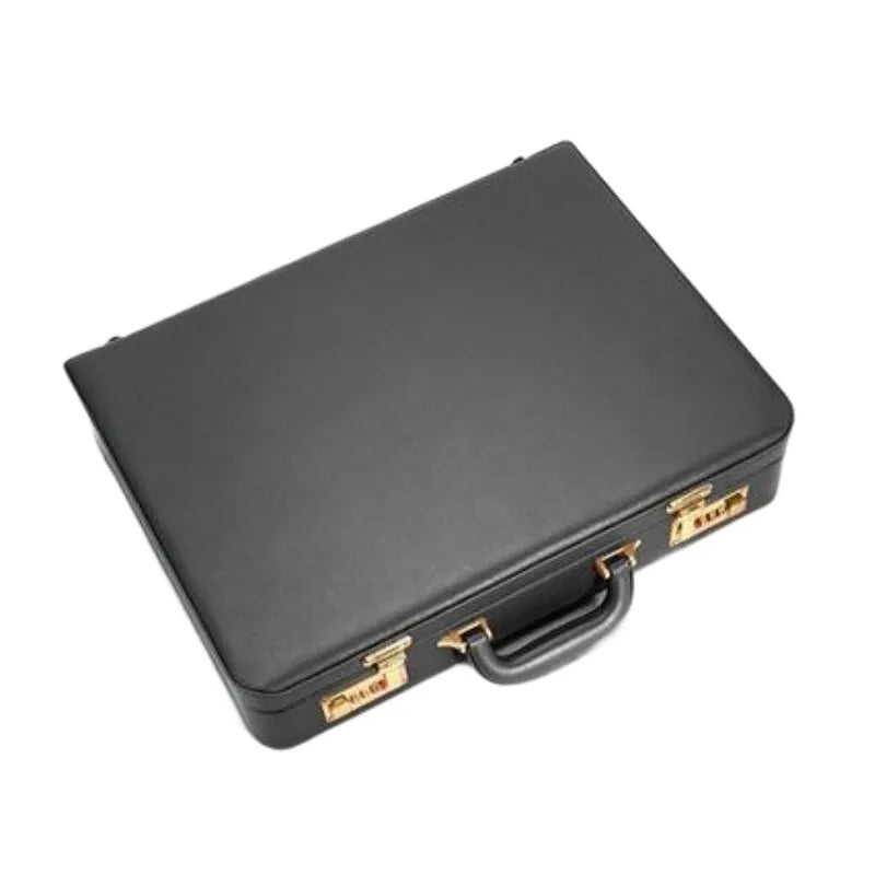 Professional PU Leather Business Briefcase Multifunctional Laptop Bag with Multiple Compartments, Document Organizer for Office - Usage Context Display