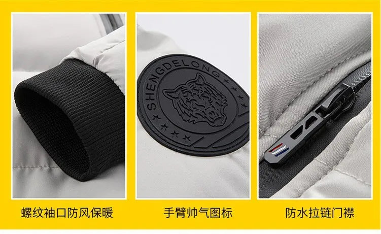 Down Coats for Men Thick Warm Winter Parkas Puffer Jackets Bomber Jacket High quality Fashion Designer Luxury Winter Jackets Men - Usage Context Display