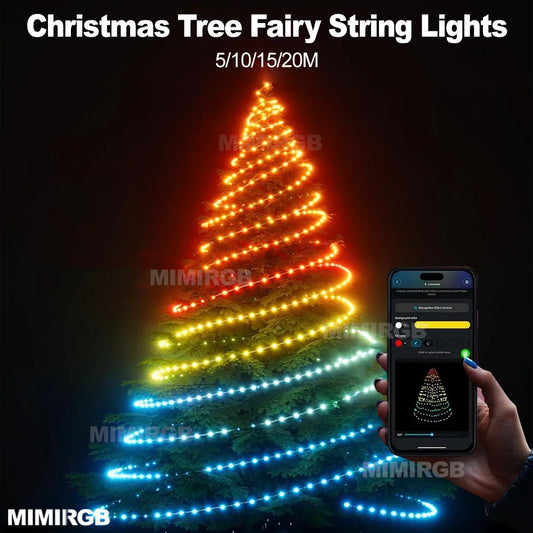 Christmas Tree Lights 20M Fairy String Lights w/ APP Control Music Syn - Main View