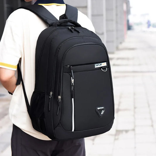 Minimalist Large Capacity Backpacks Men's Waterproof Oxford Commute School Backp - Main View