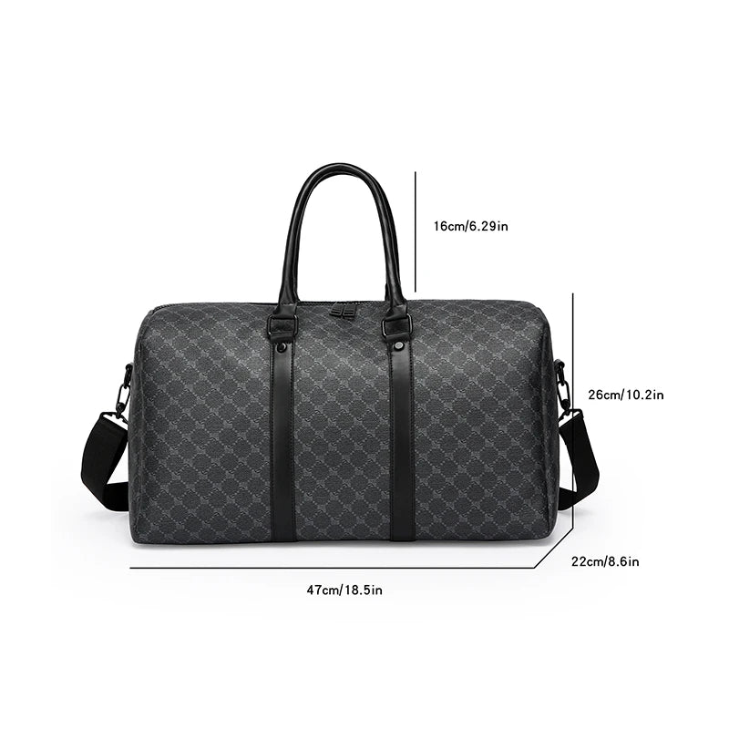 Men’s Black Traveling Bag Large Capacity Business Travel Luggage Bag