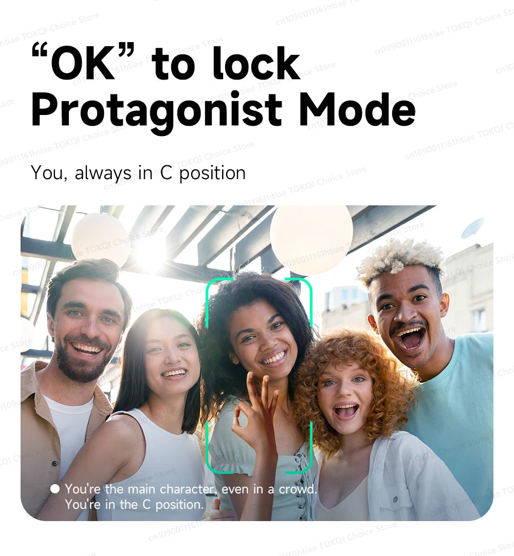 AI Tracking Gimbal - 360° Auto Rotate Selfie Stick | TOKQI - View 16