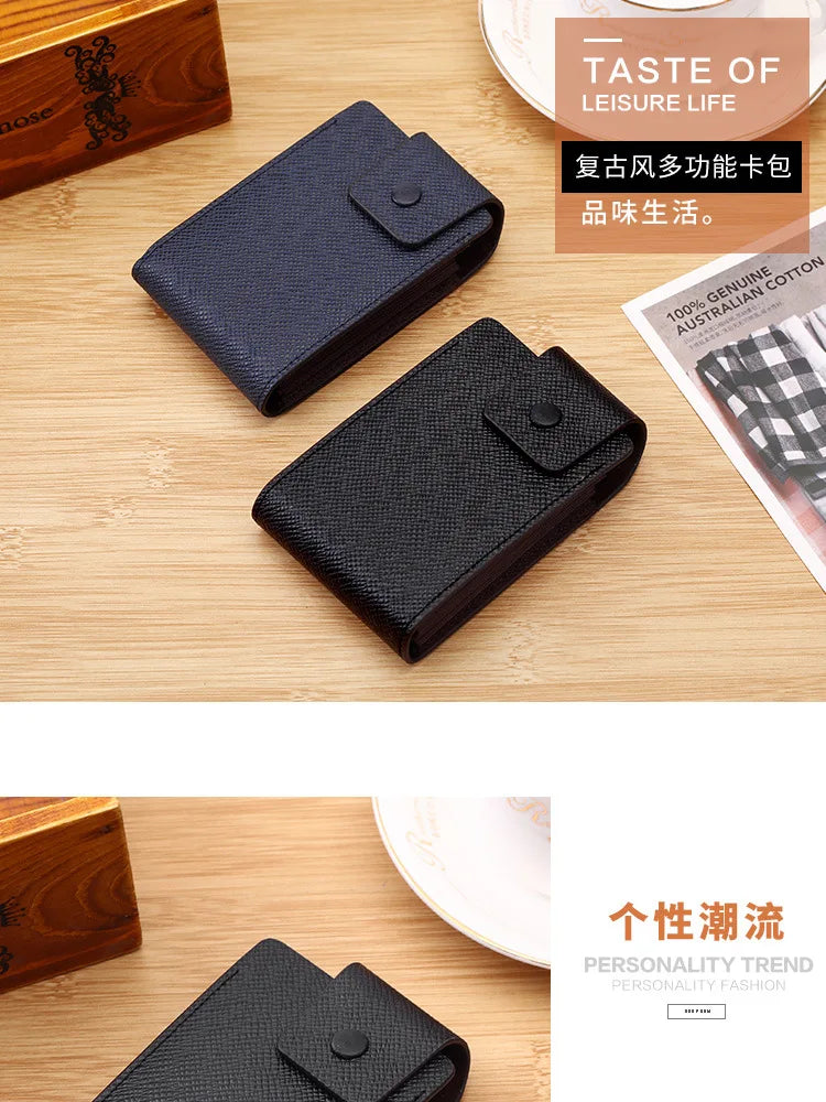 Men Credit Card Holder Leather Purse for Cards Case Wallet for
