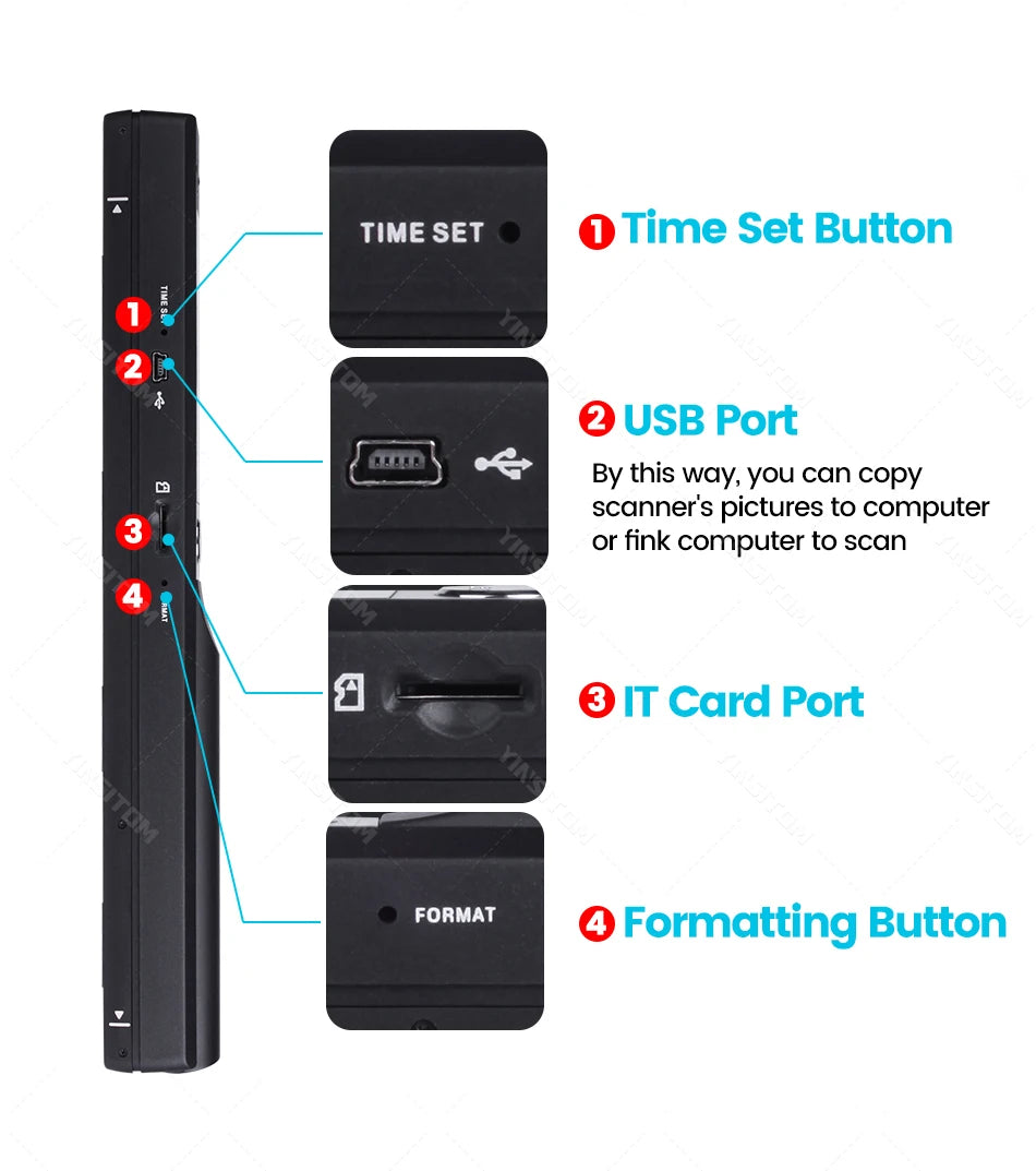 Portable Document Scanner A4 - 900DPI Handheld | iScan01 - Product Image 13