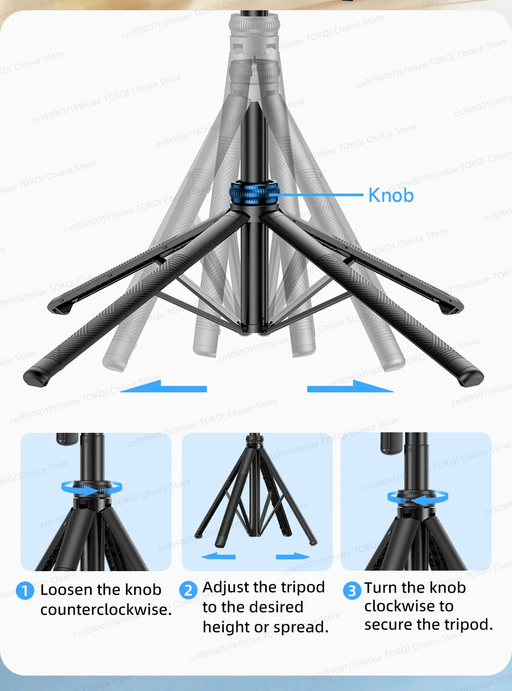 AI Tracking Gimbal - 360° Auto Rotate Selfie Stick | TOKQI - View 22