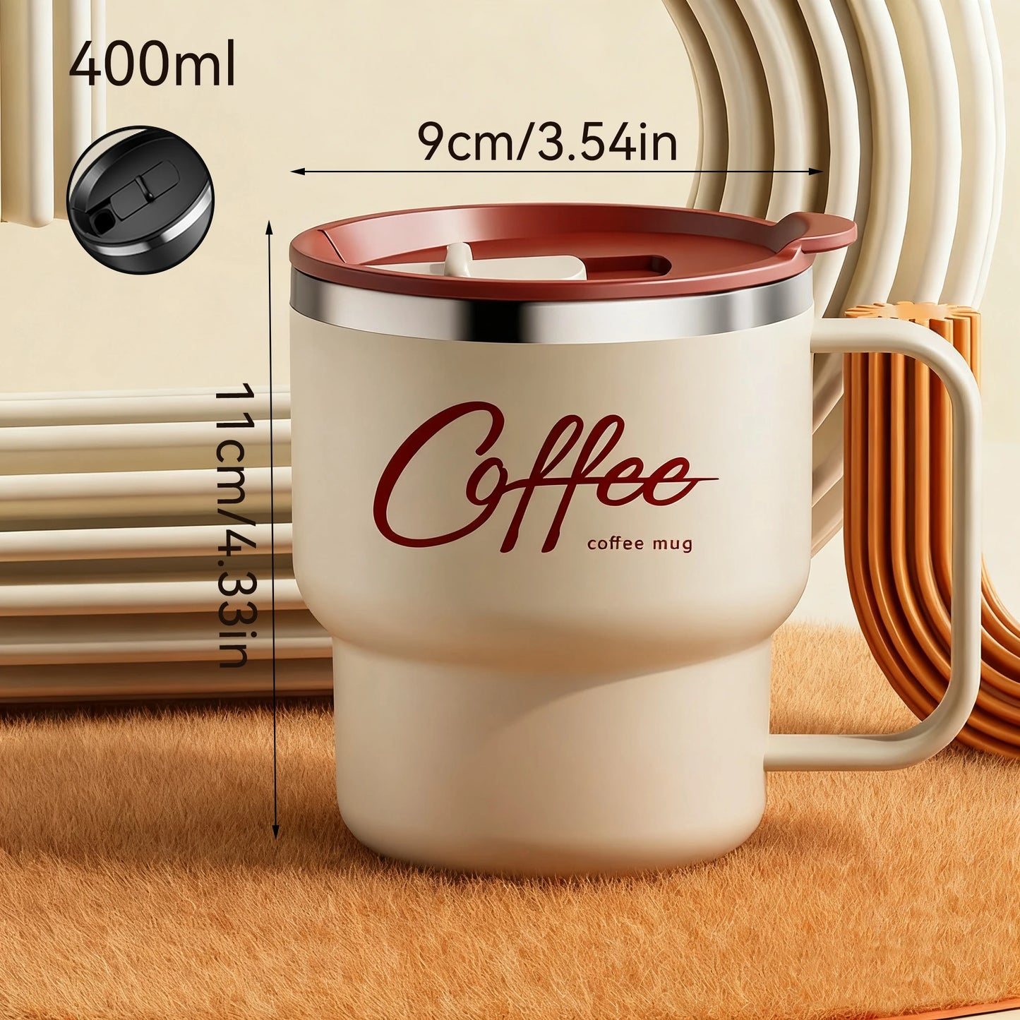 Stainless Steel Coffee Mug - Double Wall Insulated 304 - Product Image 8