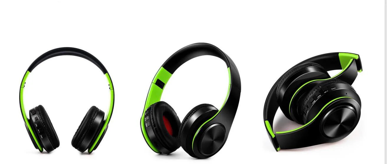 HIFI Stereo Earphones Bluetooth Headphone Music FM and Support SD