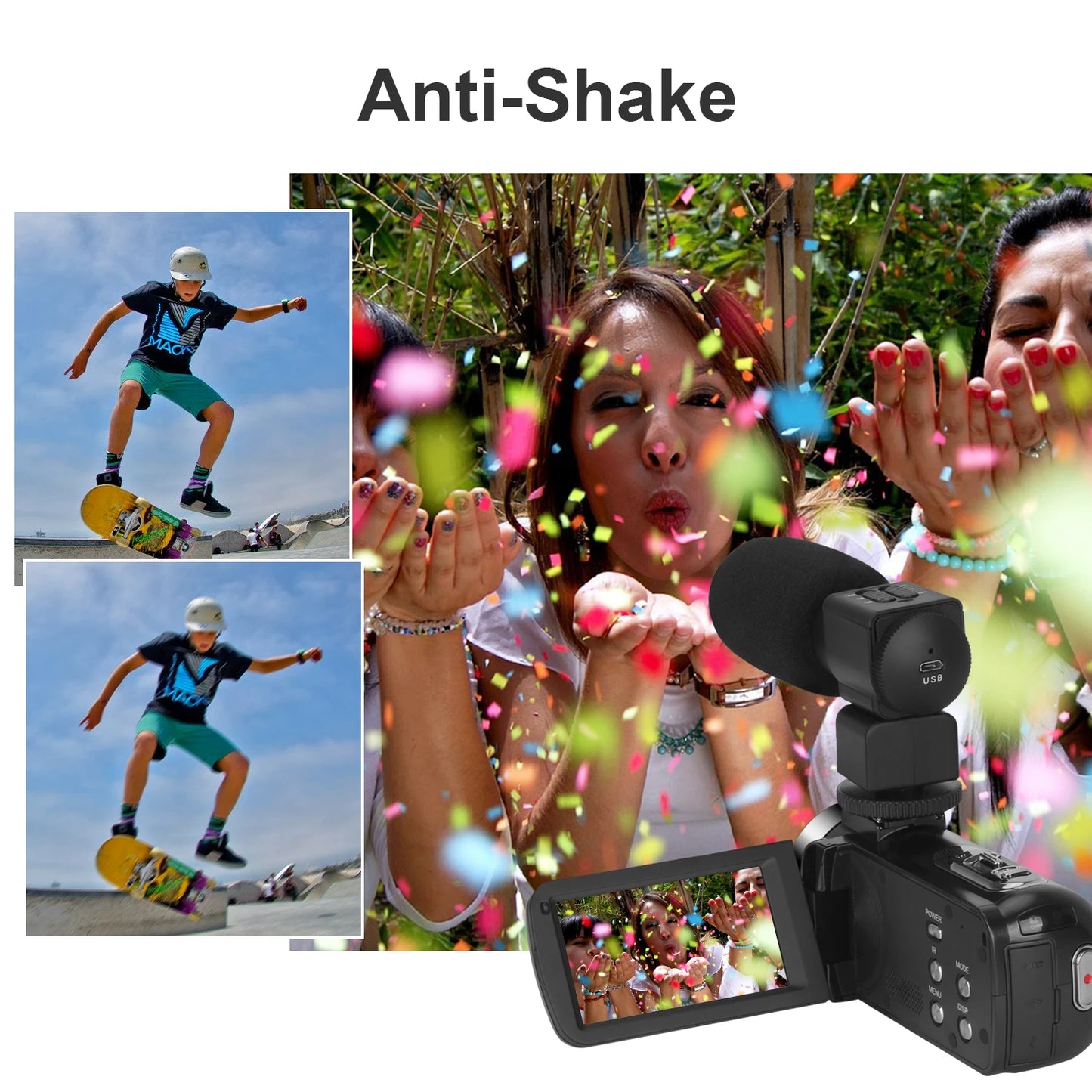 Full 4K Camcorder Professional YouTuber Digital Video Cameras Live