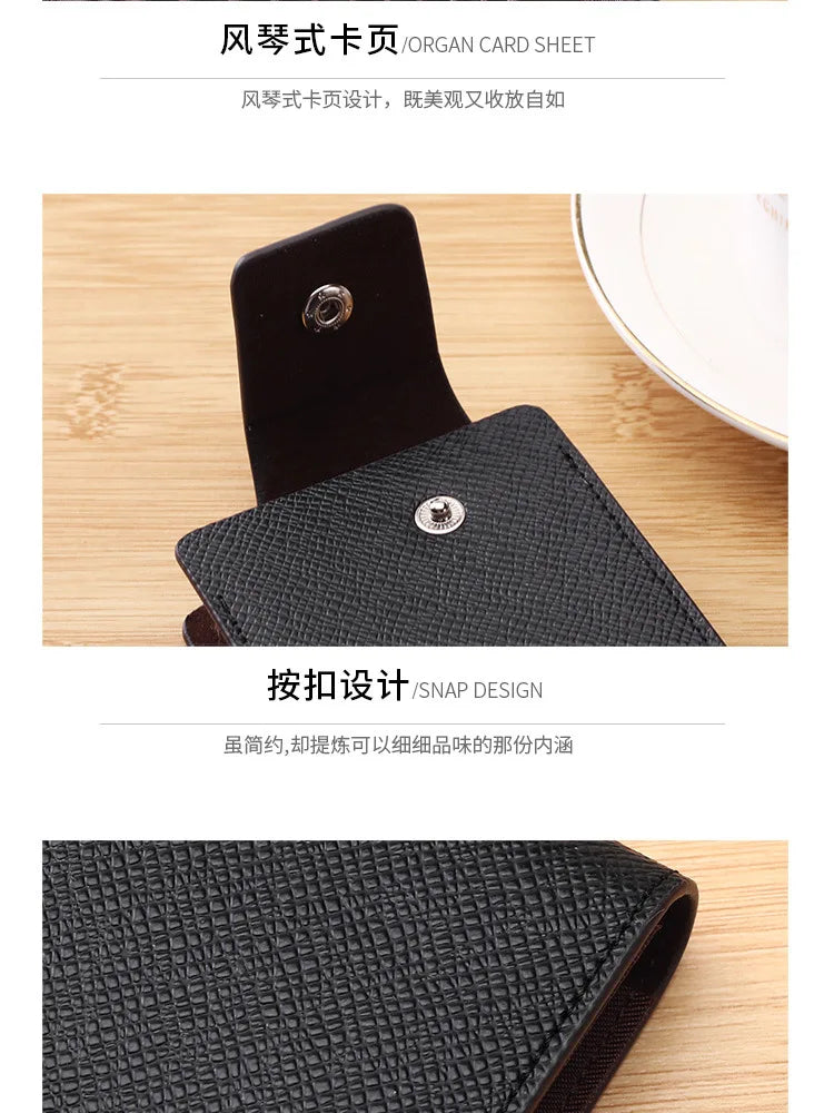 Men Credit Card Holder Leather Purse for Cards Case Wallet for